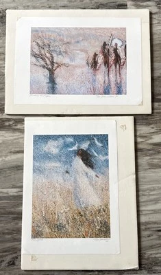 2 Joanne Bird Arte Nativo Americano Espíritu Libre Liderando al Pueblo Firmado 1990 Foto 1 de 4