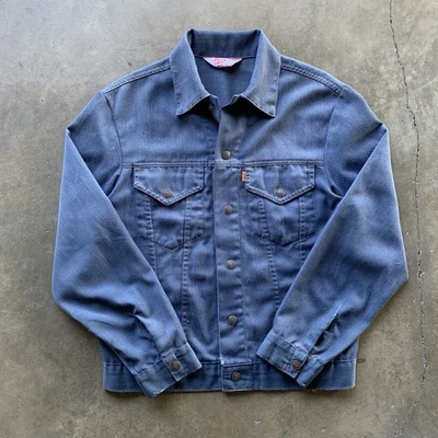 Chaqueta vintage Levi’s naranja lengüeta estilo camionero años 70 talla 38 Foto 1 de 4