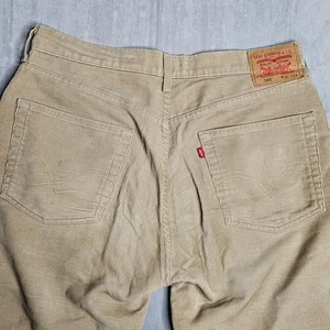 Pantalones De Colección Levi's 569 Para Hombre 34x34 Marrón Pana Sueltos Rectos Informales Y2K - Imagen 1 de 12