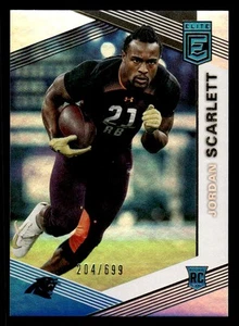 2019 Donruss Elite #161 Jordan Scarlett Rookie SP #d /699! Rookie Panthers - Bild 1 von 2