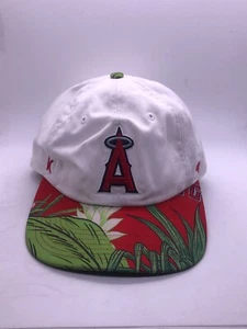 47 LA Angels HAT Cap White Hurley Birds of Paradise Floral Hawaiian 1 size strap - Picture 1 of 12