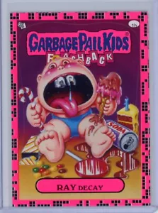 2011 Topps Garbage Pail Kids Flashback 2 Ray Decay Pink Parallel Sticker 1B - Bild 1 von 1