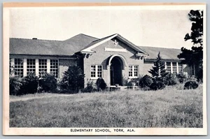 Vtg York Alabama AL Elementary School View Postcard - Picture 1 of 2
