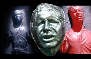 Han Solo in Carbonite Harrison Ford Life Mask Prop Star Wars Empire Jedi - Picture 1 of 7
