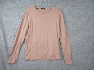 Selected Homme Sweater Men's Medium Beige Cotton Silk Knitted Adult Long Sleeves - Picture 1 of 16
