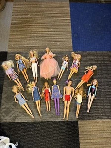Lot Of 14 Vtg & Modern Barbie’s & Ken- All Dressed BS5 - Picture 1 of 6