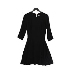 Sandro Women's Midi Dress S Black Viscose with Elastane A-Line