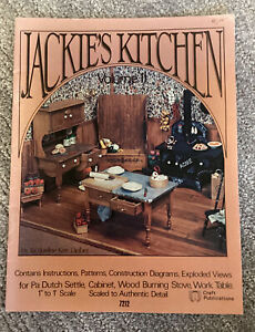 JACKIE'S KITCHEN Volume II Dollhouse Miniature Furniture Craft Instruction Book