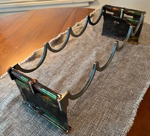 WINE RACK- Mackinac Bridge Steel- 4 Bottle - Picture 1 of 10