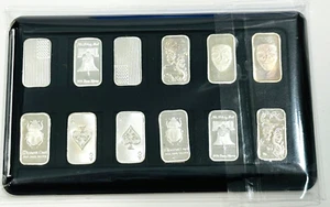 Element Card & 12g Random Designs Silver Bullion Bars Holds Gold Silver Bars - Picture 1 of 11