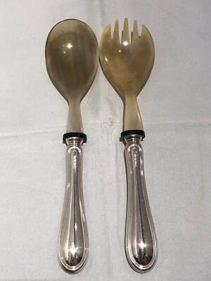 Posate da Insalata stile inglese in argento-Gioielleria Ottaviani Roma dal 1894 - Immagine 1 di 4