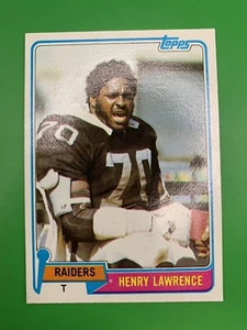 1981 Topps Henry Lawrence RC OAKLAND RAIDERS #382 - Bild 1 von 2