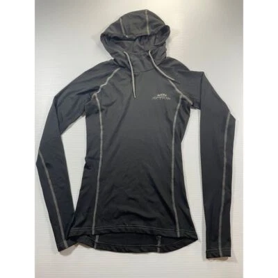 Chaqueta Atlética MDV Active Negra Con Capucha Rendimiento Correr Entrenamiento Top XS Foto 1 de 4