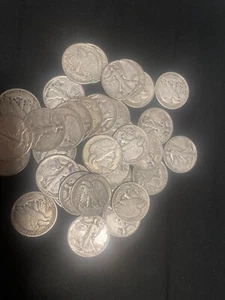 $18.00 Face 36 US Silver Walking Liberty Coins ALL 90% Silver Pre-1965 Lot ! - Picture 1 of 3