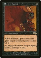 Sleeper Agent Urza's Saga NM Black Rare MAGIC THE GATHERING MTG CARD ABUGames