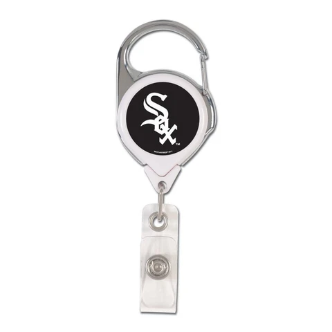 Chicago White Sox Retractable Metal Badge Holder [NEW] MLB Key Chain ID Ring Cover