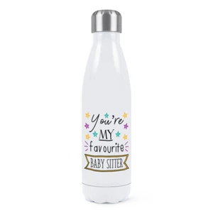You're My Favourite Baby Sitter Stars Double Wall Water Bottle Funny Best - Picture 1 of 1