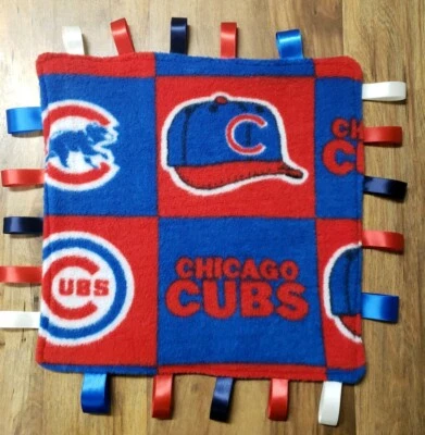 Manta bebé taggie infantil Chicago Cubs MLB *Hecha a mano** L@@K Foto 1 de 3