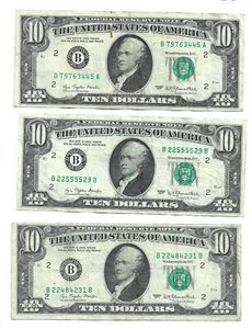 1977 New York $10 note Your Choice LOT V - Picture 1 of 2