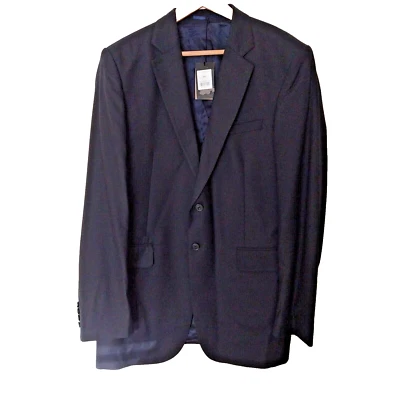 Men's Jaeger Wool Navy Jacket Suit Jacket Size 44L - Image 1 of 4