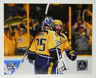 Foto firmada por Mike Fisher de 8x10 autografiada por Nashville Predators Foto 1 de 2