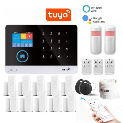 Chunhee 4G GSM Home Security Alarm System Wireless WIFI Tuya Sensor Kit - Image 1 of 4