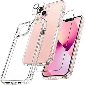 TAURI 3 in 1 Defender Designed for iPhone 13 Case 6.1 Inch with 2 Pack Temper... - Picture 1 of 2