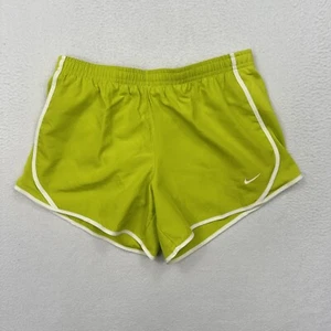 Nike Girls Youth Tempo Running Shorts Size L Lined Lime Green 848196 Athletic - Picture 1 of 10