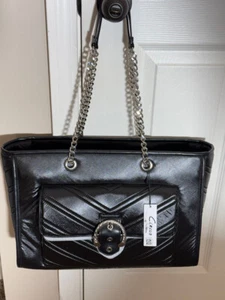 👛👛CIRCUS BY SAM EDELMAN Women's Black CARMEN Nylon Strap Tote Handbag Purse👛 - Picture 1 of 10