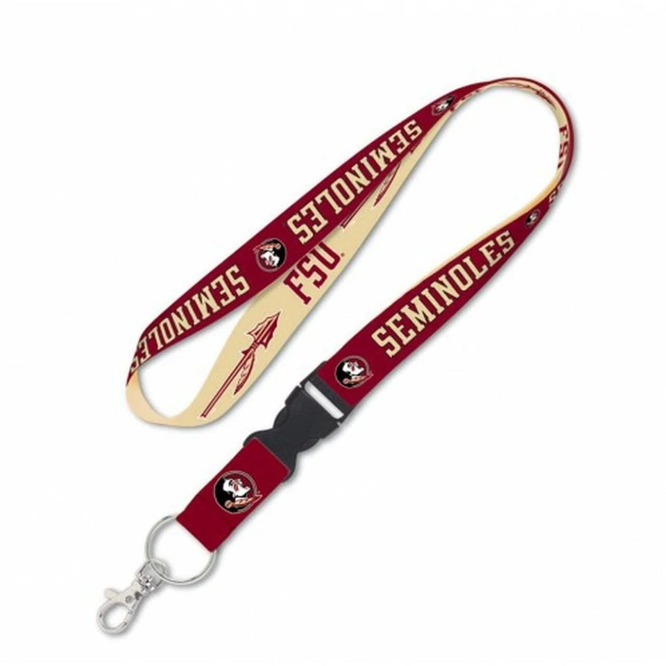 Florida State Seminoles Lanyard with Detachable Buckle [NEW] Key Chain Id Holder - Image 1 of 1