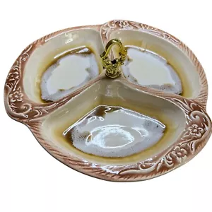 Vintage Marcia Ceramics Divided Serving Dish Candy Nut Relish Tray Vintage - Picture 1 of 9