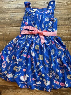 Usado en Excelente Condición Monzón Londres Niñas Piscina Temática Vestido con Cinturón Talla 6 Años Foto 1 de 4