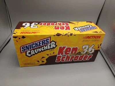 2001 Ken Schrader #36 Snickers Cruncher Bar 1/24 Action NASCAR Diecast - Image 1 of 4