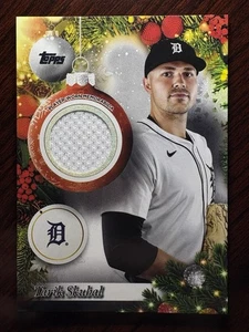 2025 Topps Holiday Tarik Skubal Jersey Relic Detroit Tigers - Bild 1 von 1