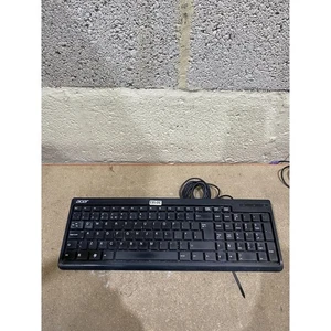 Acer SK-9611 Keyboard Black Wired PS/2 QWERTY Standard Numeric Keypad for PC - Picture 1 of 10