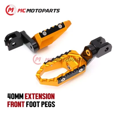 Para Kawasaki ER-6F Ninja 650R 2009-2016 1,5 pulgadas estriberas delanteras anchas Touring Foto 1 de 4