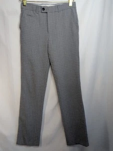 Dress Pants Boys Size 10 Blue Straight Leg Flat Front Linen - Picture 1 of 7