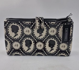 Lulu Guinness Zip Top Pouch Make Up Pouch Clutch Bag BNWT - Picture 1 of 13