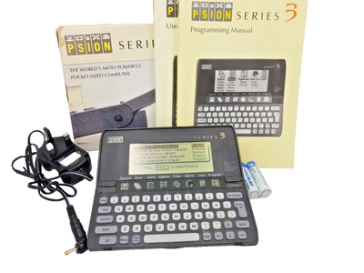 Psion Series 3 Pocket Sized Computer PDA Personal Digital Assitant Vintage 1991 - Image 1 of 4