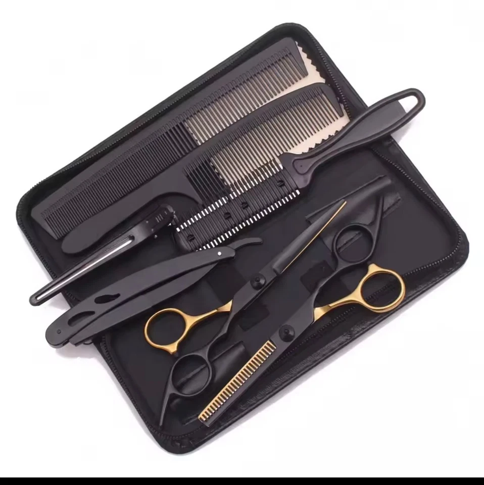 Kit Professionale Per Taglio Capelli E Barba Per Parrucchiere O Barbiere 7 Pezzi - Immagine 1 di 4