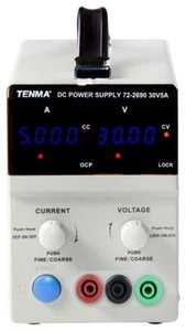 Bench Potencia Suministro,1-CH,30V,5A,Adj,Banco Superior Suministros 72-2690 - Imagen 1 de 2
