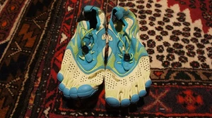 Womens Vibram Fivefingers V Run Lime Blue Limited  23W7003 Size 8-8.5 - Picture 1 of 8