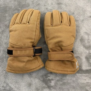 Carhartt Gloves Youth Large Canvas Duck Brown JA636 Children - Picture 1 of 6