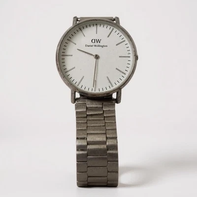 Мужские часы Daniel Wellington серебристые минималистский классический дизайн - Изображение 1 из 4