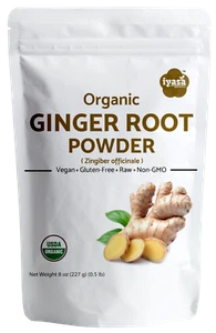 Organic Ginger Root Powder (Zingiber officinale) 4,8,16 oz 1 lb pound - Picture 1 of 14