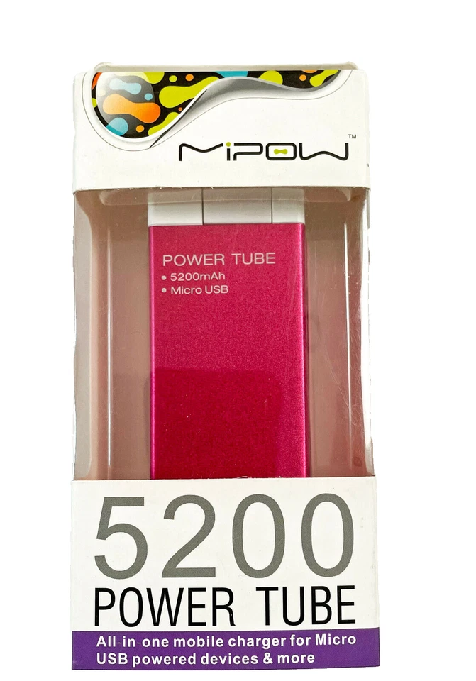 Cargador de teléfono de tubo simple Mipow Power 5200 mAh - rojo Foto 1 de 4