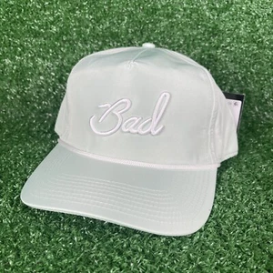 Gorra Bad Birdie Golf Snapback Cuerda Script Golf Golfista Verde Como Nueva NUEVA - Imagen 1 de 5
