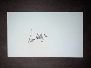 Don Kelly, PIRATES (2007 Debut) SIGNED 3x5 Index Card (HS) - Bild 1 von 1