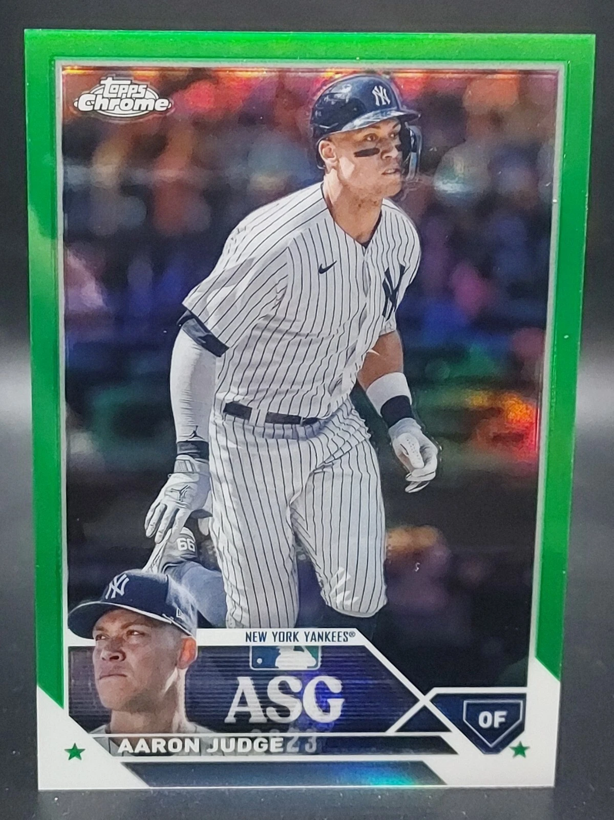 2023 Topps Chrome Update Aaron Judge ASG Green Refractor SP /99 Yankees All-Star
