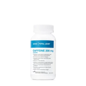 GNC Total Lean Caffeine 200mg Endurance Motor Performance Relief 100pcs NEW - Picture 1 of 2